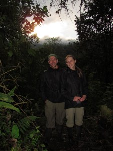 Luke Bloch and Katie Crossman Sunset over the forest